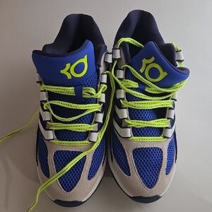 Kids' Blue and Neon Green Sneakers